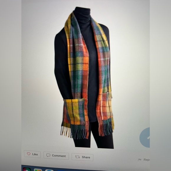 Scarf NEW Merino Wool Pocket Scarf - Picture 2 of 3